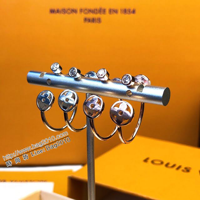 Louis Vuitton新款飾品 路易威登時尚玫瑰金花朵耳環耳釘 LV飛碟耳堵耳勾  zglv2087